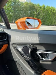 Orange Lamborghini Evo for rent in Dubai 5