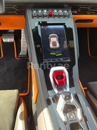 Orange Lamborghini Evo for rent in Dubai 7
