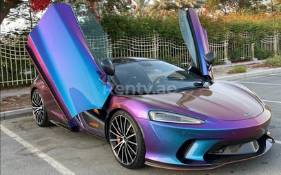 Purple Mclaren GT for rent in Dubai