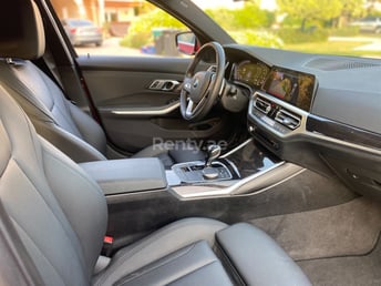 Red BMW 3 Series 2020 M Sport for rent in Sharjah 6