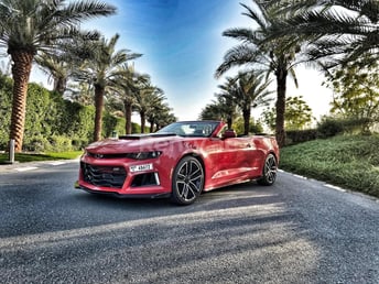 Red Chevrolet Camaro for rent in Sharjah 3