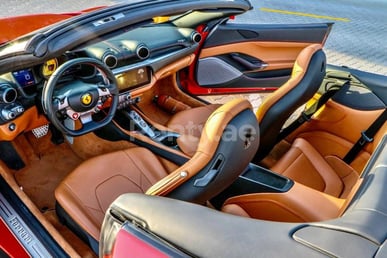 Red Ferrari Portofino Rosso for rent in Dubai 3