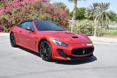 Red Maserati GranCabrio for rent in Dubai 0