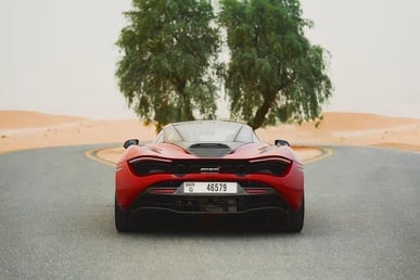 Red McLaren 720 S for rent in Abu-Dhabi 3