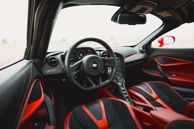 Red McLaren 720 S for rent in Abu-Dhabi 6