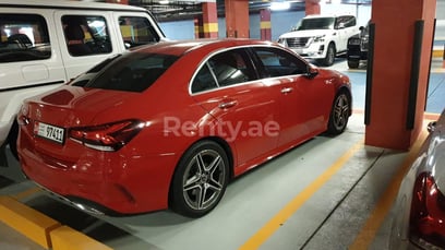 Red Mercedes A200 Class for rent in Abu-Dhabi 0