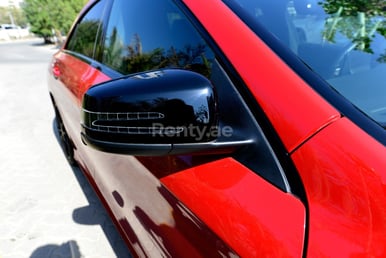 Red Mercedes CLA 250 for rent in Sharjah 1