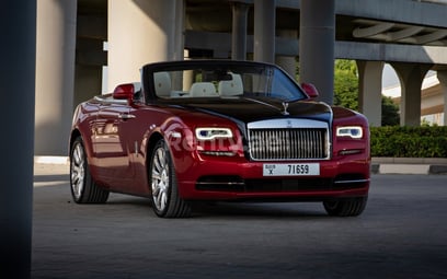 Red Rolls Royce Dawn for rent in Dubai 8