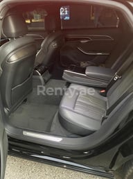 Black Audi A8 for rent in Dubai 1