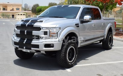 Silver Ford F150 Shelby for rent in Dubai