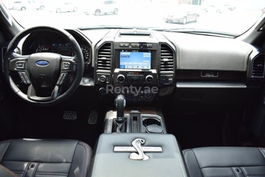 Silver Ford F150 Shelby for rent in Dubai 3