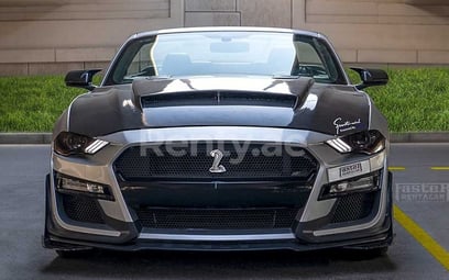 Silver Ford Mustang for rent in Abu-Dhabi