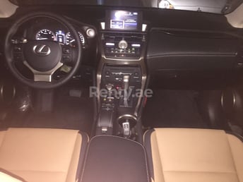 Silber LEXUS  NX 200 zur Miete in Abu-Dhabi 9