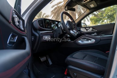 Silver Mercedes GLE63 for rent in Sharjah 4