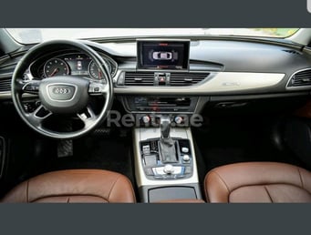 White Audi A6 for rent in Abu-Dhabi 2