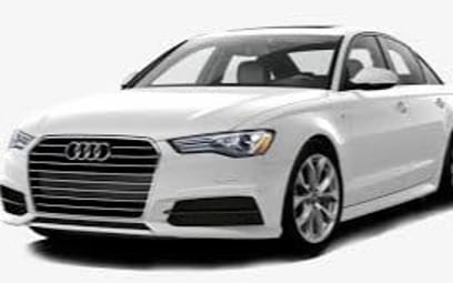 Weiß Audi A6 zur Miete in Dubai