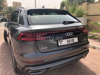 White Audi Q8 for rent in Dubai 5