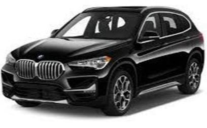 Black BMW X1 for rent in Dubai