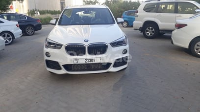 White BMW X1 for rent in Abu-Dhabi 5