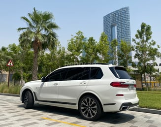 White BMW X7 for rent in Sharjah 0