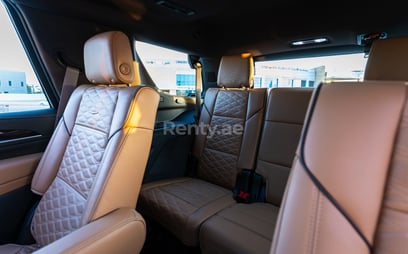 White Cadillac Escalade for rent in Dubai 5