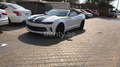 Bianca Chevrolet Camaro in affitto a Abu-Dhabi 1