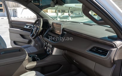 White Chevrolet Tahoe for rent in Dubai 5