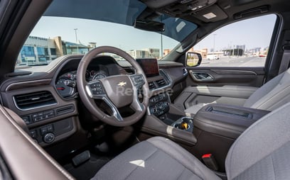 White Chevrolet Tahoe for rent in Dubai 3