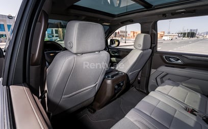 White Chevrolet Tahoe for rent in Dubai 4