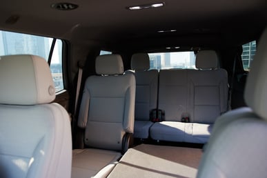 White Chevrolet Tahoe for rent in Dubai 7