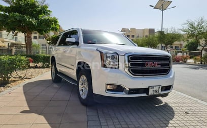 White GMC Yukon for rent in Dubai