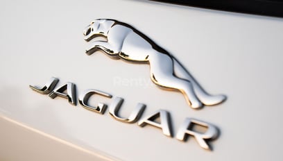 White Jaguar F-Pace for rent in Dubai 2