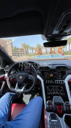 أبيض Lamborghini Urus Novitec للإيجار في Dubai 2
