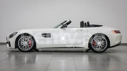 White Mercedes GT CONVERTIBLE for rent in Dubai 4