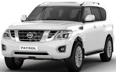 Weiß Nissan Patrol zur Miete in Abu-Dhabi