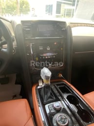 White Nissan Patrol for rent in Dubai 5