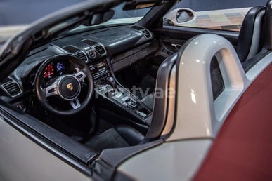 White Porsche Boxster GTS for rent in Dubai 1