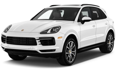 Blanco Porsche Cayenne en alquiler en Sharjah