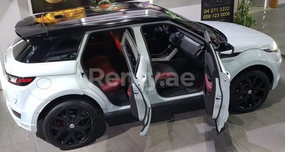 White Range Rover Evoque for rent in Sharjah 2