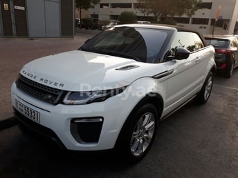 أبيض Range Rover Evoque للإيجار في Abu-Dhabi 2