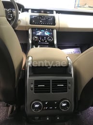 White Range Rover Sport for rent in Abu-Dhabi 1