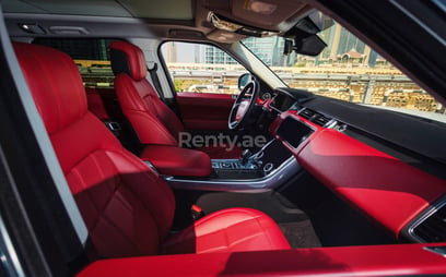 أبيض Range Rover Sport للإيجار في Dubai 6