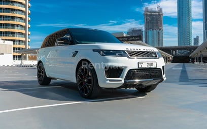 White Range Rover Sport V8 for rent in Abu-Dhabi