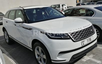 White Range Rover Velar for rent in Abu-Dhabi