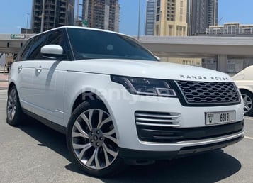 Weiß Range Rover Vogue Supercharged zur Miete in Abu-Dhabi