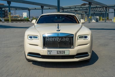 White Rolls Royce Wraith for rent in Dubai 0