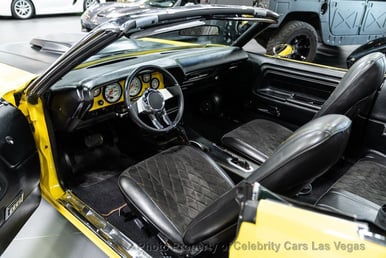 Yellow Dodge Challenger for rent in Dubai 0