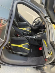 Yellow McLaren 720 S for rent in Abu-Dhabi 3