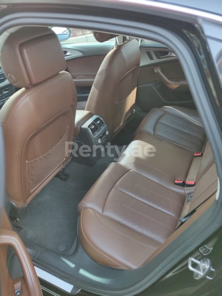 Black Audi A6 for rent in Dubai 5