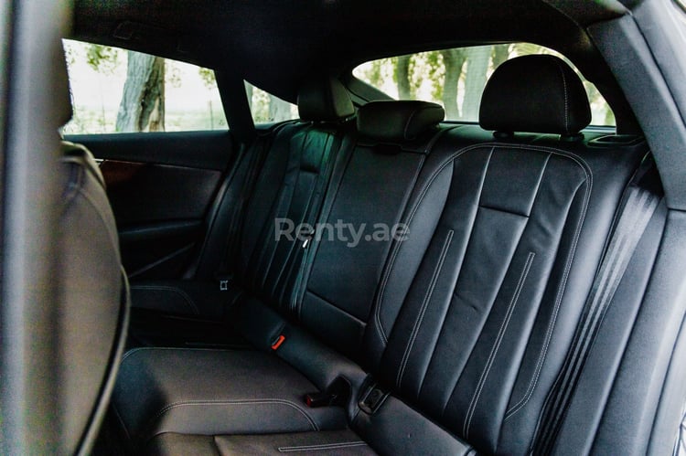 Black Audi A5 for rent in Abu-Dhabi 5